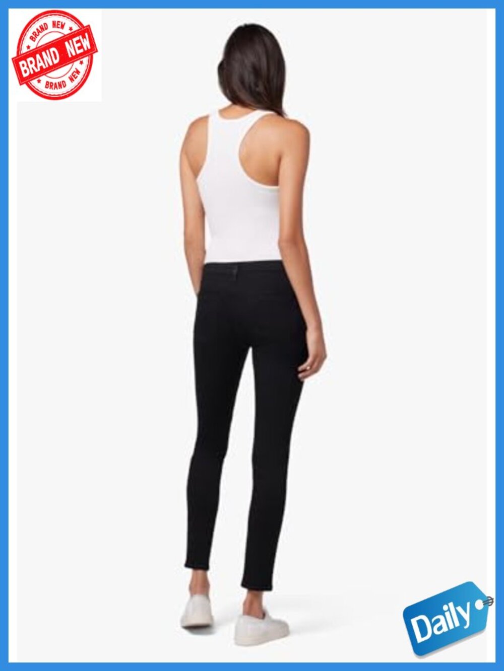 Maternity Skinny Ankle Jeans, Mid-Rise, Sculpting Stretch Denim, 28 - Picture 6 of 6